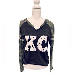 Like New Camo Kansas City Long Sleeve Tee - Medium